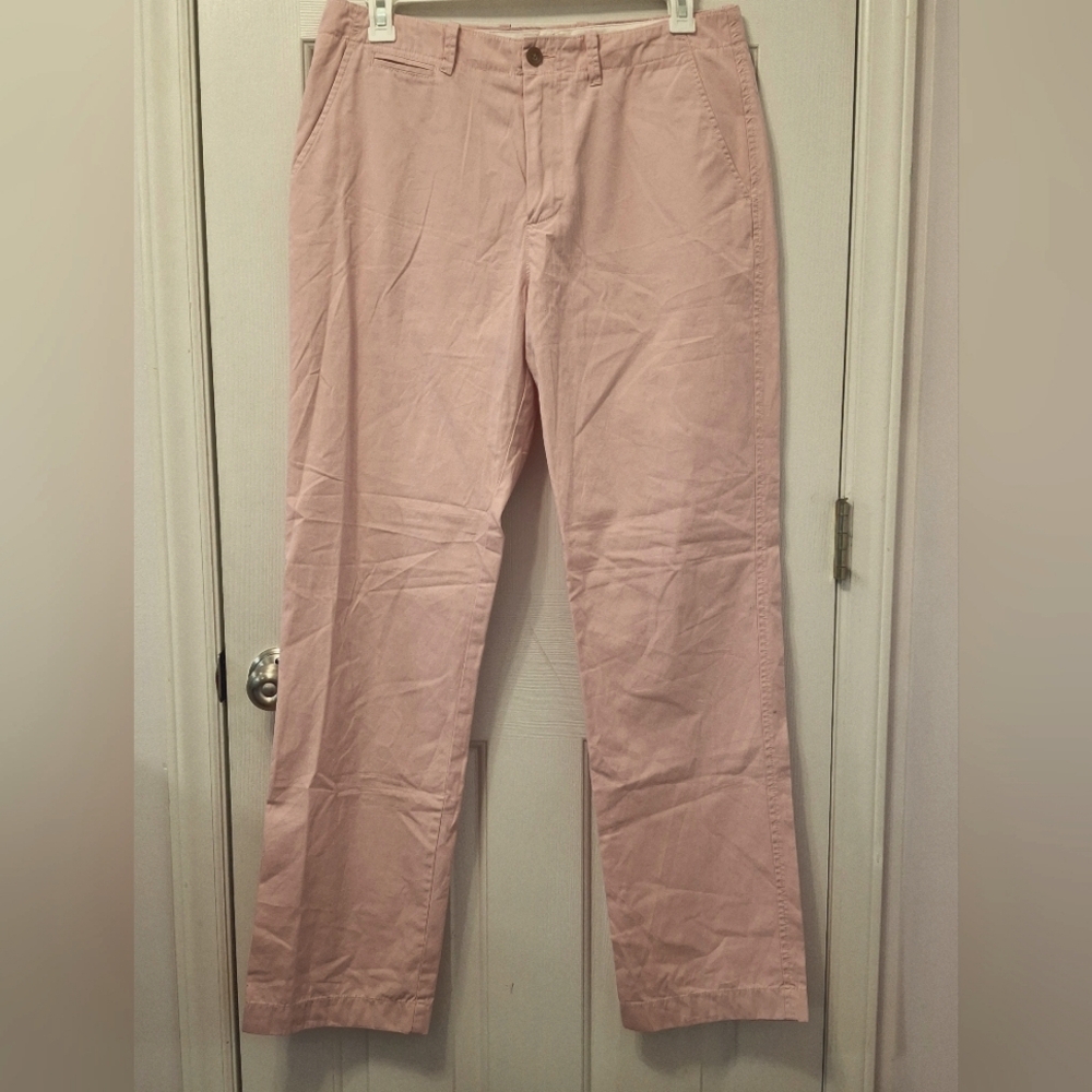 J. Crew Men's 34 X 34  Pink Chino Pants